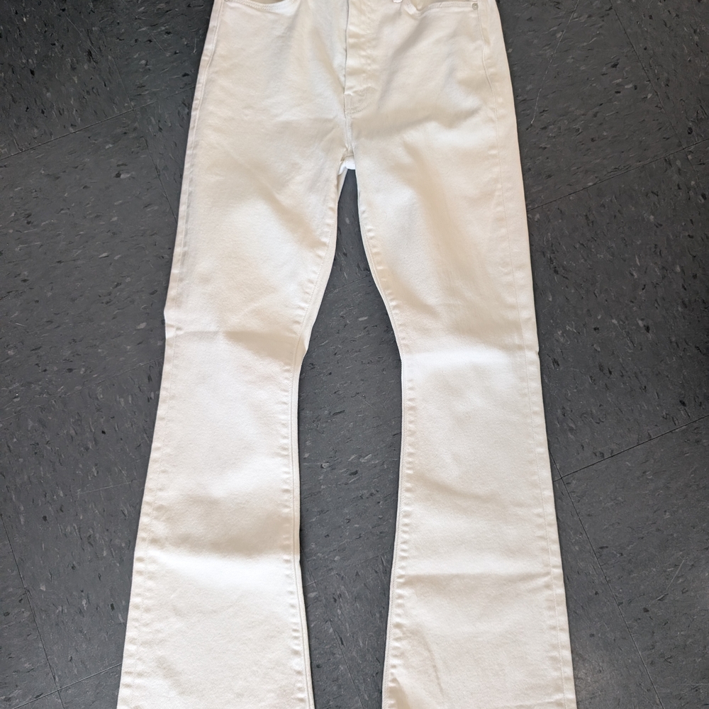 MOTHER Women's Flare White Jeans